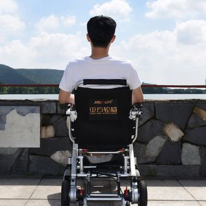 Aluminum Alloy Classic Foldable Electric Wheelchair Scooter With Brushless Motor