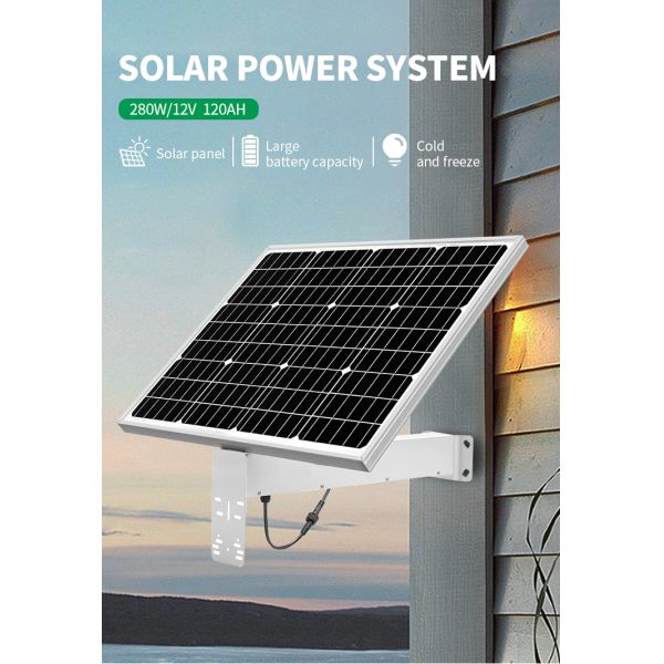 2022 EU Warehouse New Promotion Monocrystalline Cell 280W 120Ah 12V Fixed Solar Panel