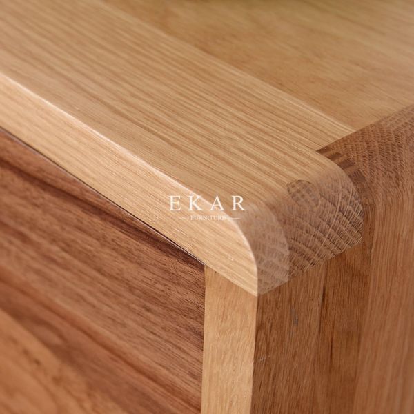 European Bedroom Furniture 4 Legs Wooden Bedside Night Stand Tables