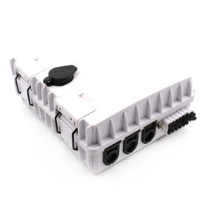 Black / White FTTH Fiber Optic Termination Box Building Distribution Enclosure