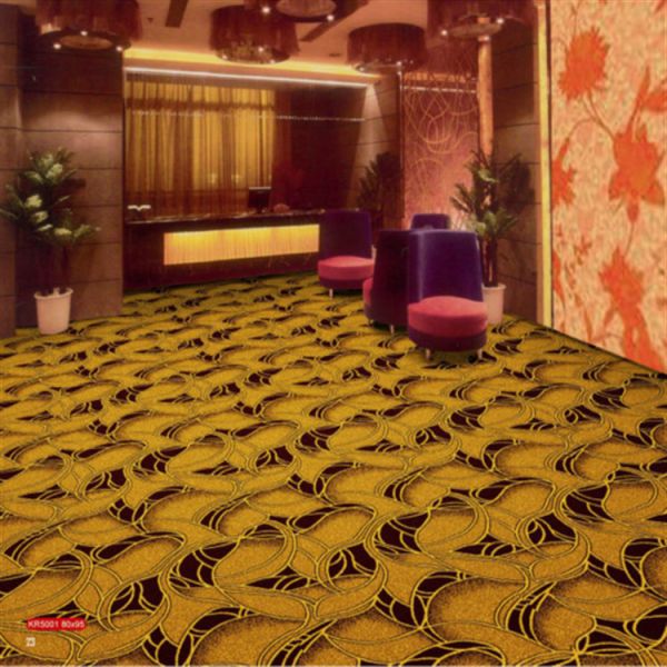 Buy Luxury PVC Carpet Flooring , 100 Polypropylene Carpet Jacquard Style at wholesale prices