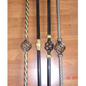 China Manufacture Twisted tubes steel stair baluster iron spindle electroplating