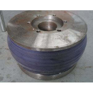 PU Polyurethane Wheels , Aging Resistant Industrial Coating Rollers