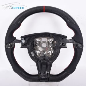 China 36cm Stiching Porsche 996 Alcantara Steering Wheel Red Stripe on sale