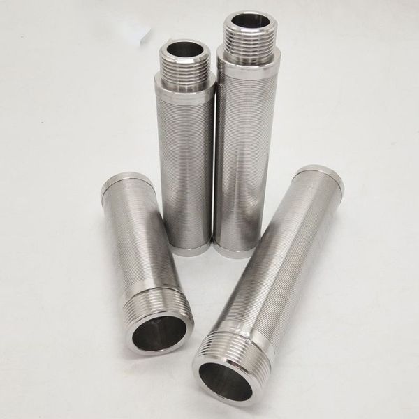 Industrial Stainless Steel Wedge Wire Mesh Cylinder Johnson Filter Screen