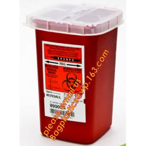 sharpsguard yellow lid 1 ltr sharps, sharps disposal container 1quart wall