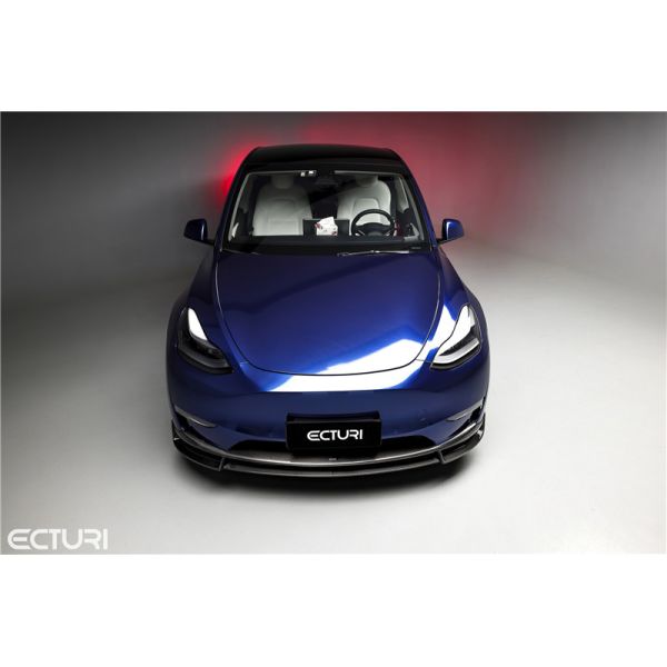 Auto Parts Carbon Fiber Body Kit for Tesla MODEL Y MODEL Y Upgraded Ecturi Style Front Shovel Diffuser Spoiler Body Kit