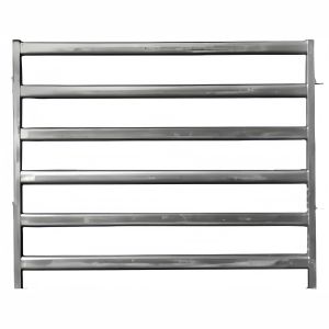 Light Grey Galvanized Farm Cattle Panel Fence Resists Corrosion Cattle Livestock