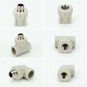 Welding Male Threaded Coupling , Equal Shape Ppr Pipe Socket Higher Flow
