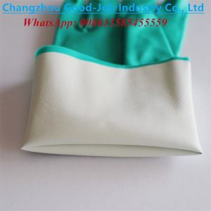 18mil NBR Industry Gloves Unlined Flocking Oilproof Puncture Chemical Resistant