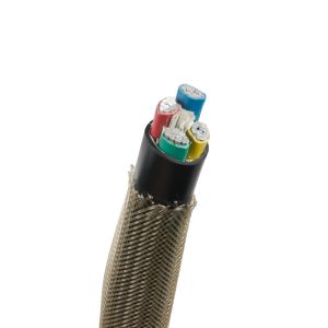 Self Closing PET Braided Sleeve Split Wrap Braided Sleeving Expandable