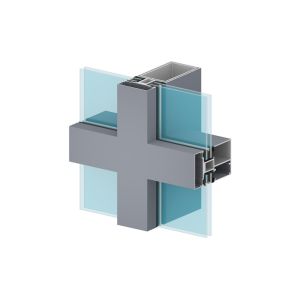 Powder Coated Aluminium Curtain Wall Profile CNC Aluminium Profile