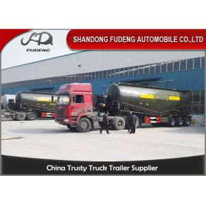 3 Axles Bulk Cement Tanker 30-75 CBM Mechanical / Air / Bogie Suspension