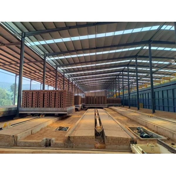 Burning Clay Bricks Tunnel Kiln Brick Macking Plant with 4.8m Kiln Section