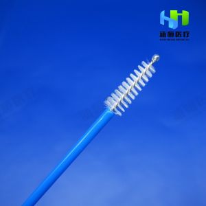 China Endocervical  195mm Nylon Pap Smear Cervical Smear Brush on sale