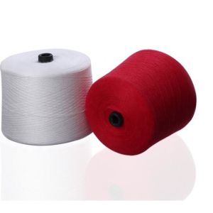 Sustainable Recycled Spun Sewing Thread Raw White 50S/3