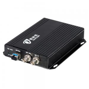 China 12V 1080P FHD SDI Video To Fiber Optic Converter Singlemode 20km With Local Loopout on sale