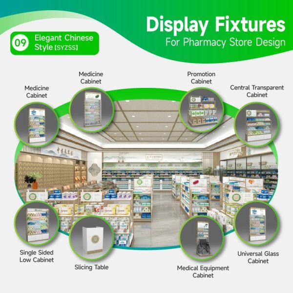 09-SYZSS Pharmacy Store Design With Elegant Chinese Style