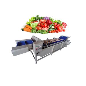 China 13.8KW 3T/H Fruit Vegetable Washing Machine With Oxygen Pump on sale