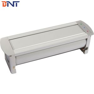 Customized aluminum universal power motorized overturn tabletop power socket