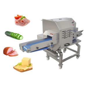 Industry Automatic Bacon Sausage Burger Slicing Cooked Meat Slicer Delicatessen