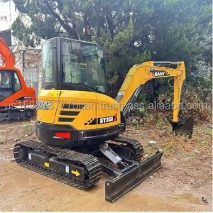 Used Sany SY35U Mini Excavator with Original Hydraulic Pump and Original ISUZU
