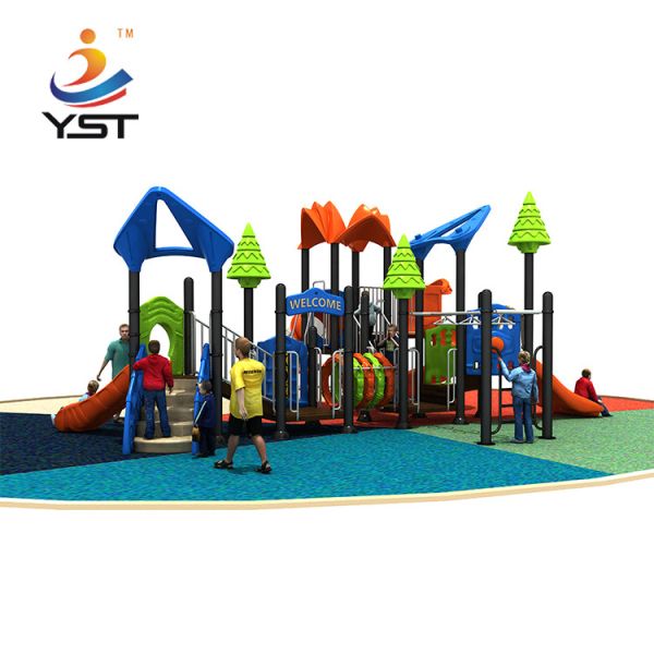 Easy To Install Plastic Toddler'S Play Area Slide High Safety Bright