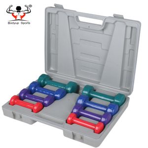 Neoprene Fitness Equipment Dumbbells Customized Logo With Carry Case