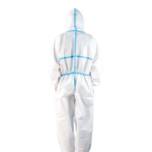 Non Woven Disposable Coverall Suit Medical Coverall Protect Wear Clothes