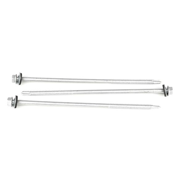 Partial Thread Coating Stainless Steel Hex Head Self Drilling Screws with EPDM Washer 6.3x180mm