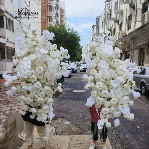 Buy High Quality Artificial Flower For Wedding Backdrop Custom Color Size Wedding Decoration Large Artificial Flower at wholesale prices