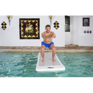 Logo Printed Inflatable Yoga Mat Balance Platform For Swimming Pool
