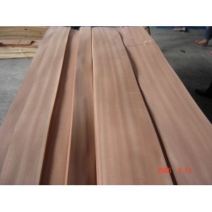 Red Quarter Cut Okoume Veneer Without Figured Quarter And Crown