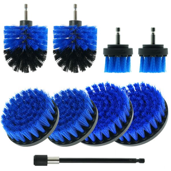 Household Cleaning Drill Brush Attachment Kit 6inch Extension Rod