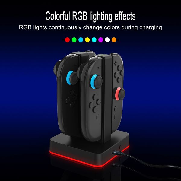 Charging Dock for Nintendo Switch 2 – Dual USB-C Ports with LED Indicators
