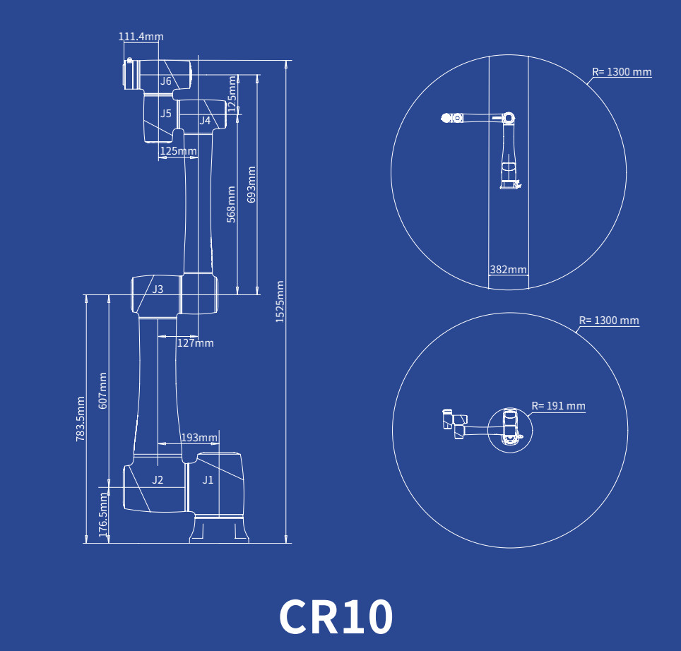 Save cobot widely use with 1300mm Range Cooperative Robot 6 Axis For Welding