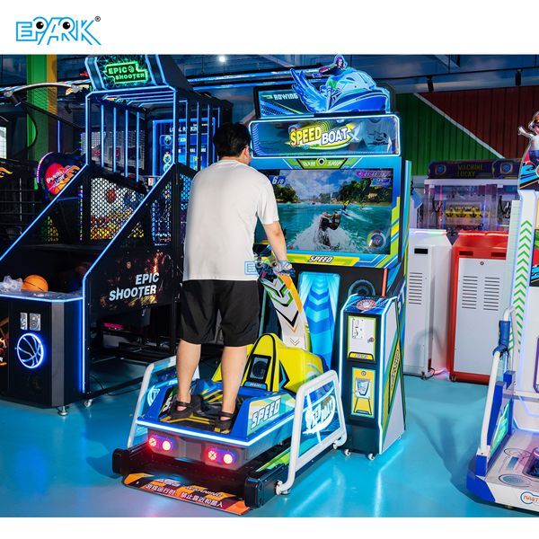 New Design Indoor Recreational Sports Arcade Simulator Coin Operated Games Speed Boat