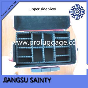 SATCMC001 pink zebra trolley mobile beauty cases