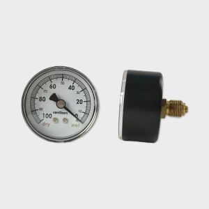 Plastic Case Vacuum Pressure Gauge Center Back Mount 50mm