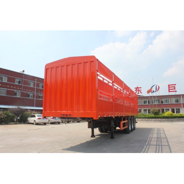 Steel Semi Truck Trailer for Heavy-Duty Animal Vegetable Bulk Cargo Transporting