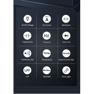 AC/DC Digital 6000counts Clamp Meter With Ammeter Diode Test Ohmmeter Measuremen