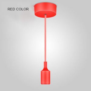 Colorful Silicone Pendant Light Socket
