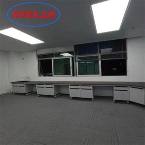 Wood Lab Furniture Materials With Chemical Resistant Laminate Multiple Cabinets