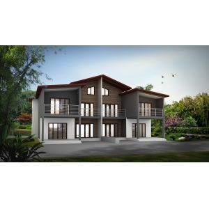 Prefab Steel Commercial Building with Sandwich Panels