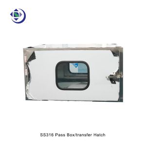 SS316 Clean Room Pass Through Box / Transfer Hatch No Filtration