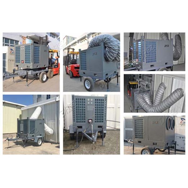 Floor Standing Tent AC Unit Horizontal Evaporative Air Cooling Commercial Dome Tent Use