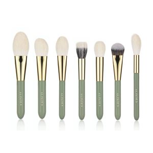 Antibacterial Natural Goat Hair Makeup Brushes With Private Label
