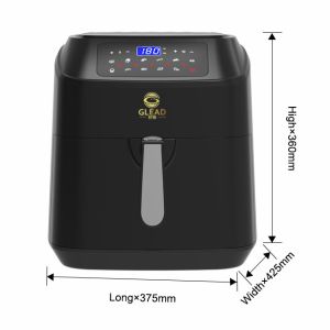 2.3L Capacity SS Kitchen Cooking Equipment Quick Air Fryer