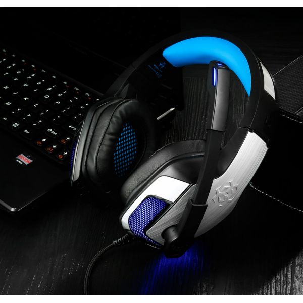hunterspider v4 2.2kohm Bass Gaming Headset With LED Light