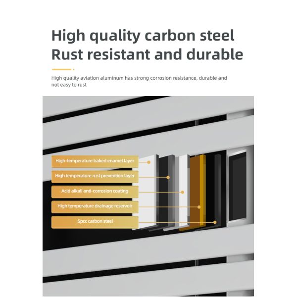 Carbon Steel Bathroom Electric Heated Towel Rail with Towel Heaters and Heating Element